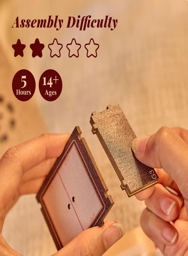 BenBen DIY Miniature House Kit, Cake Shop Model Craft Kits, Furniture, Mini Doll House Building Kit for Adults, Teens, Tiny Dollhouse Diorama for Stress Relief, Home Décor - Image 5